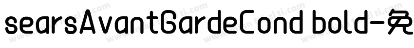 searsAvantGardeCond bold字体转换